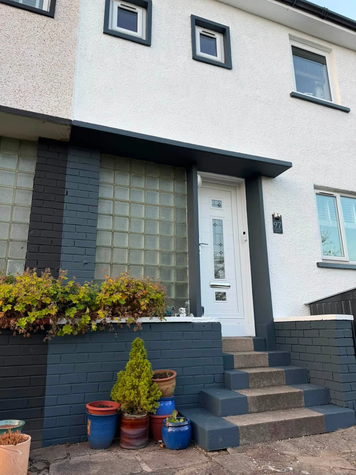 Finished property entrance improved by Kev Kelly Decor & Maintenance